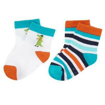 [당일출고] Alligator Stripe Socks Two-Pack